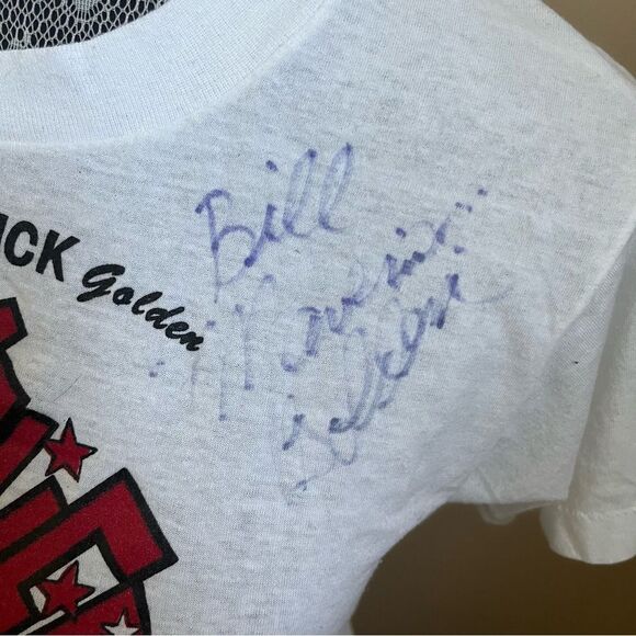 Vintage 80’s Screen Stars Signed Bill Maverick Golden Drag Racing Tee Sz Small - Picture 3 of 7